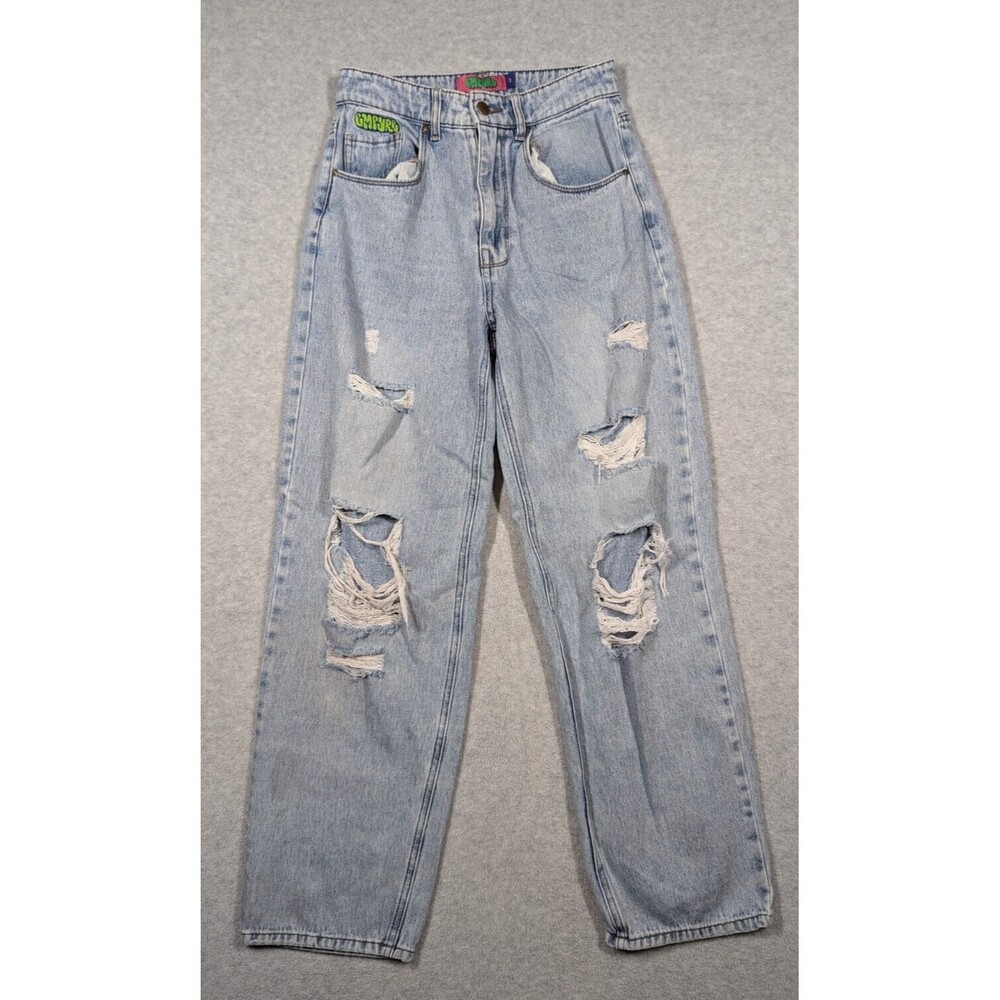 Empyre Women Jeans Size 3 26x29 Tori Baggy Relax Skater Distressed 90s High Rise